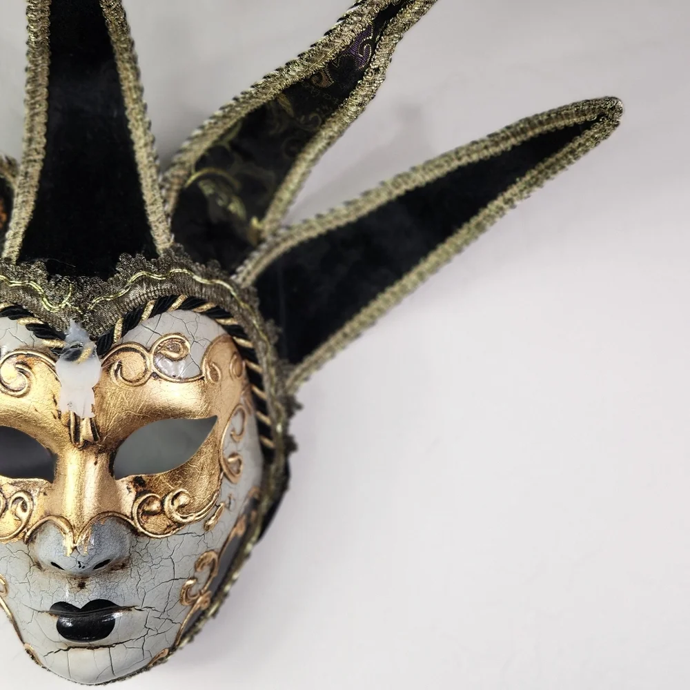 Genuine Italian Jester-style Venetian Mask